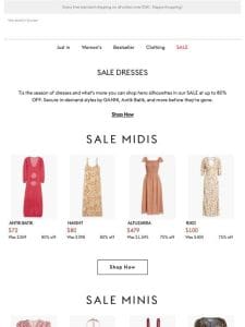 SALE— Dresses， Dresses， and more Dresses