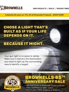 SAVE now on Streamlight weapon lights