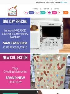 SAVE over ￡800 on the Disney x Brother Sewing Machine