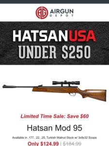 [ SAVINGS ALERT ] Hatsans UNDER $250