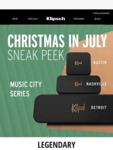SAVINGS SNEAK PEEK | Music City Series Portable Speakers