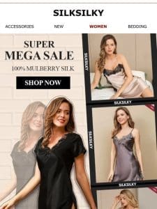 SILK NIGHTGOWN CLEARANCE: UP TO 54% & Extra 25% Off.