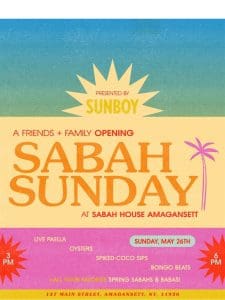 Sabah Sunday Opening Party ???