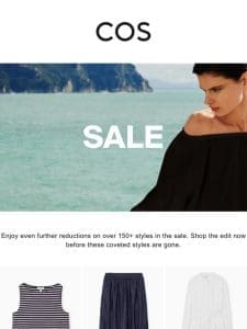 Sale: further reductions on over 150+ styles