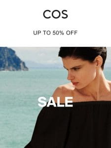 Sale has arrived. Up to 50% off