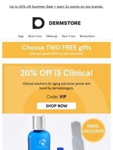 Save 20% on iS Clinical ?? Only during The Summer Sale