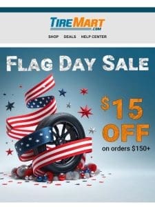 Save BIG with the Flag Day Sale!