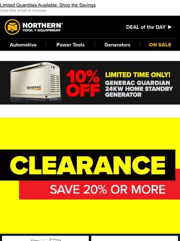 Save Up To 80% on Our Clearance Selection!