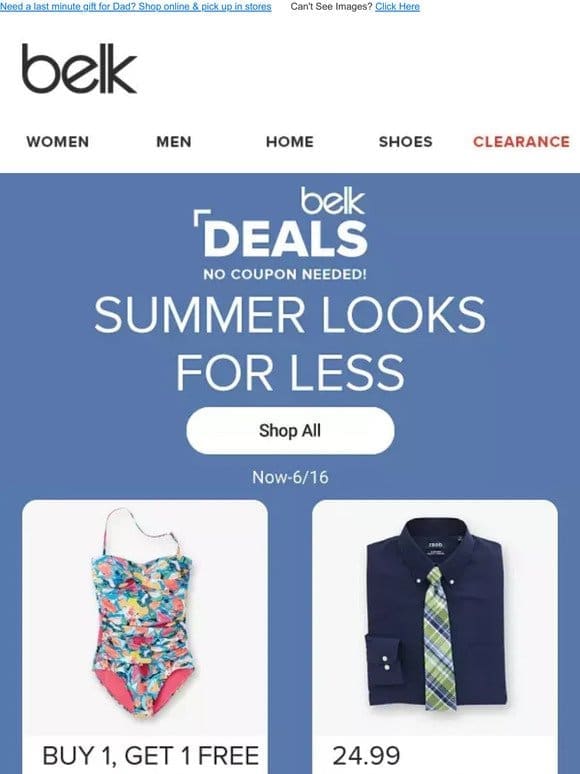 Save on   styles of the summer with 20% off clearance