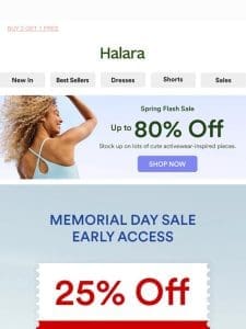 Save save save: Up to 80% off + an extra 25% off