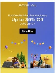 Save up to 39%   EcoCredits Madness Has Begun!