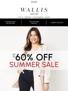 Save up to 60% off summer must-haves