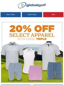 Score 20% Off Your Favorite Golf Shoes and Apparel
