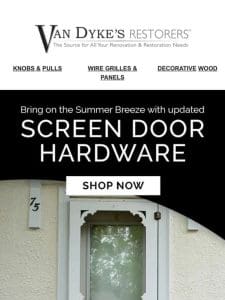 Screen Door Savvy — Get Your Hardware Summer Ready