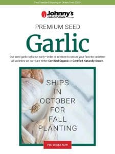 Secure Your Garlic Order
