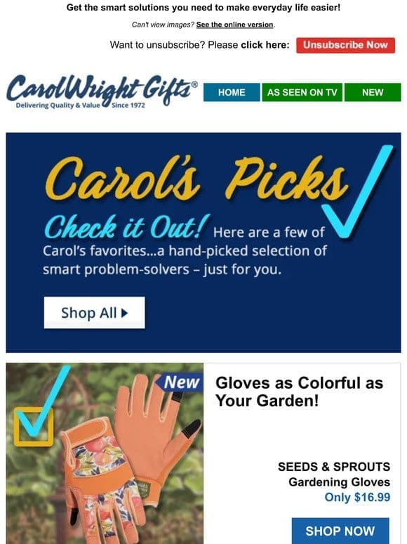 See Carol’s Top Picks for You