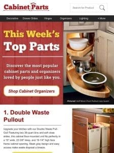 See this week’s TOP 6 cabinet parts ⤵️