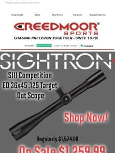 Select Sightron Scopes Are On Sale!