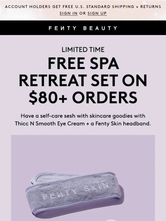 Send your skin on a spa retreat (free gift)