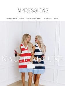 Set Sail in Style! The Nautical Luxe collection is LIVE! ❤️ ️