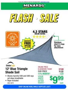 Shade Tech? 10′ x 10′ Pop-Up Canopy ONLY $49.99 After Rebate*!