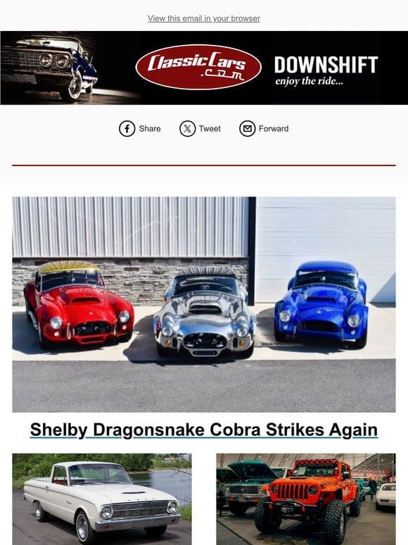 Shelby Dragonsnake Cobra Strikes Again