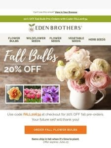 Shop Early for the Best Fall Bulbs!