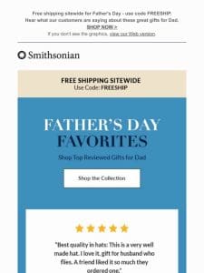 Shop Father’s Day Favorites + Free Shipping!