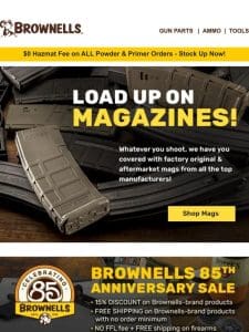 Shop IN-STOCK rifle mags & have some spares!