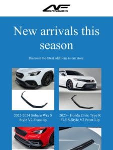 Shop Latest Lip Options Here! 2022 – 2024 Subaru WRX + THOUSANDS RESTOCKED!