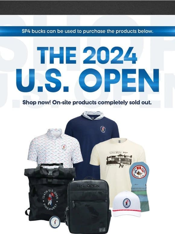 Shop NEW U.S. Open Items