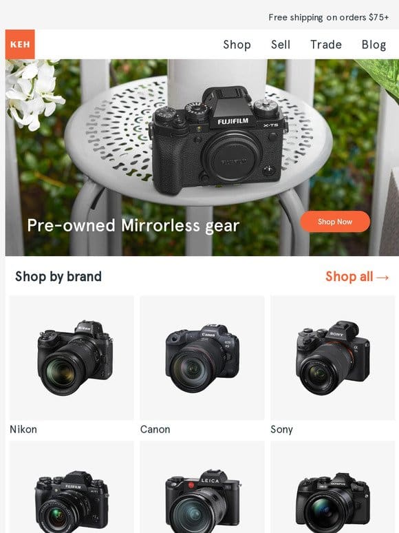 Shop affordable Mirrorless camera gear ?