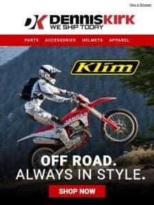 Shop denniskirk.com to find every Klim product you could need!