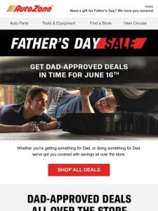 Shop the Father’s Day Sale!