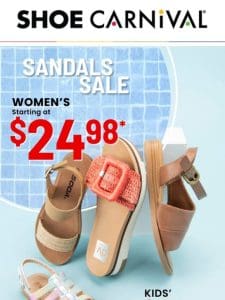 Shop the sandal bonanza: BOGO FREE!