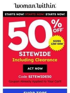 Sitewide Savings!