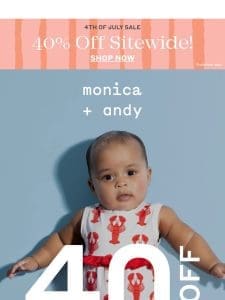 Size up with 40% off sitewide!