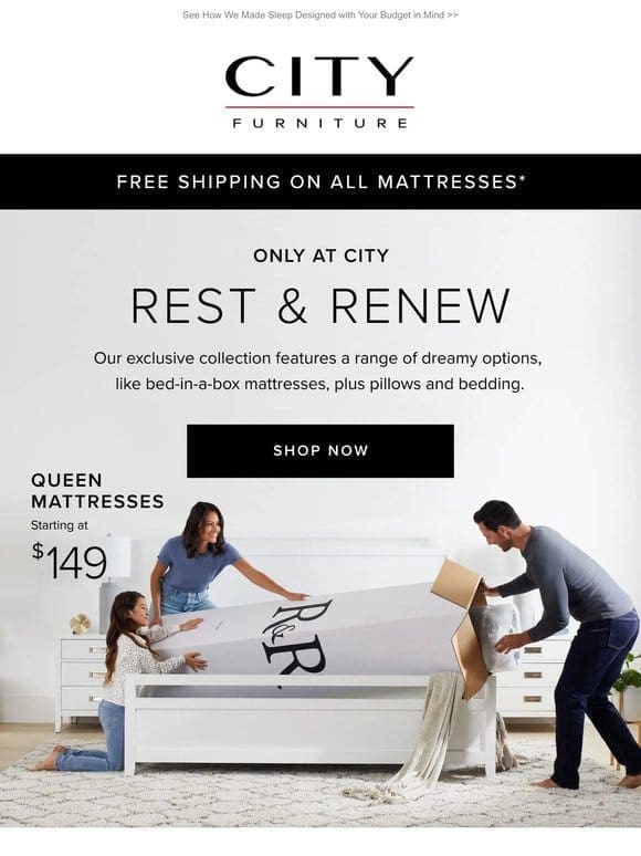 ? Sleep Better for Less: Our Exclusive Mattress Line Starts at Just $149