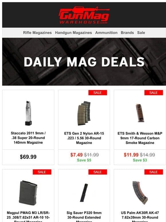 Snag These Mags! | Staccato 2011 9mm / 38 Super 20rd 140mm Magazine for $70