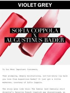 Sofia Coppola x Augustinus Bader