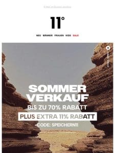 Sommer Verkauf | EXTRA 11% RABATT