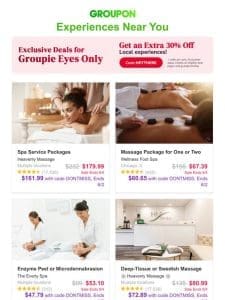 Spa Service Packages and More