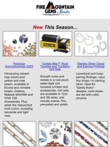 Spark Creativity with NEW Beads & More