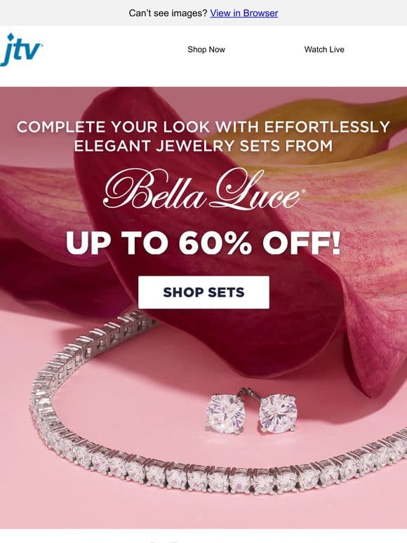 Sparkling Jewelry Sets Up to 60% Off