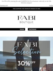 Special promotion on the Fabi Selection