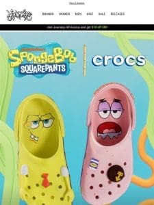 SpongeBob Crocs collection is here! ?