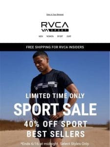 Sport Sale Starts NOW!