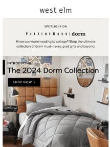 Spotlight on Pottery Barn Dorm