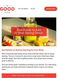 Spring Cleaning (For Your Body!) ?