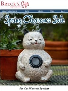 Spring Clearance Sale ends tonight!